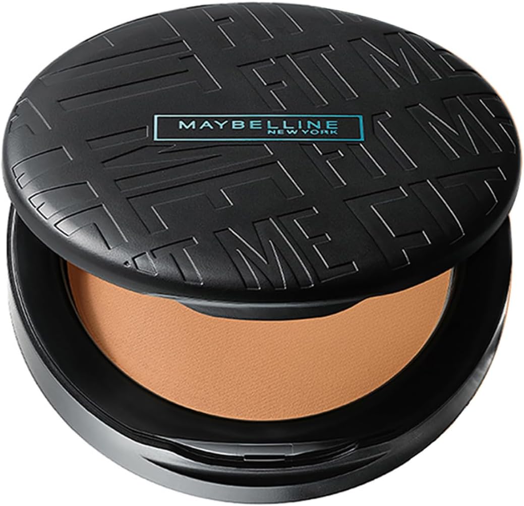 Maybelline New York Fit Me Compact Powder, Matte + Poreless Compact Powder, upto 16 hours of Oil Control with SPF 32 PA+++ and UV filters & ideal for normal to oily skin - 330 Toffee|6g