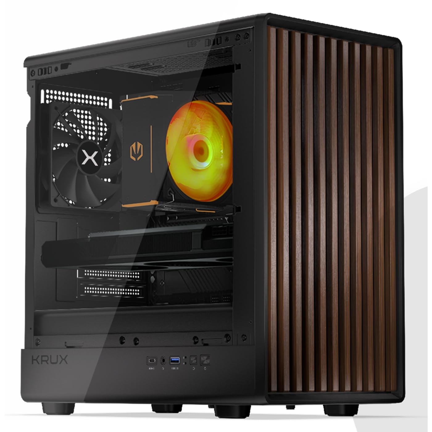 VIST Wood PC Ryzen 7 5700X - RAM 32Go - NVIDIA GeForce RTX 5060 - SSD 1To M.2 - WiFi - Windows 11 Pro