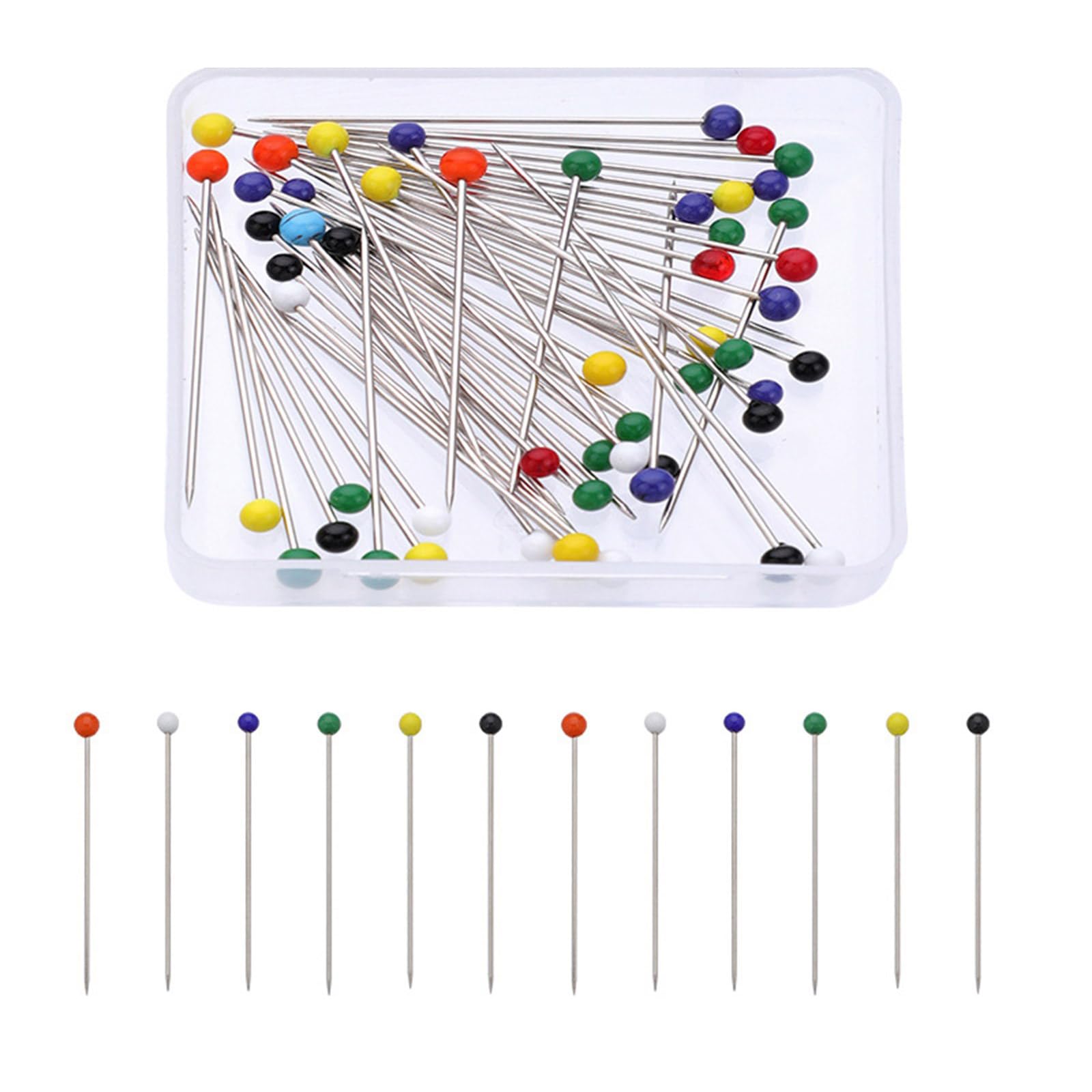 BELOWSYALER Colorful Sewing Pin Long Quilting Pin White Sewing Positioning Dressmaking for Dressmaker Project