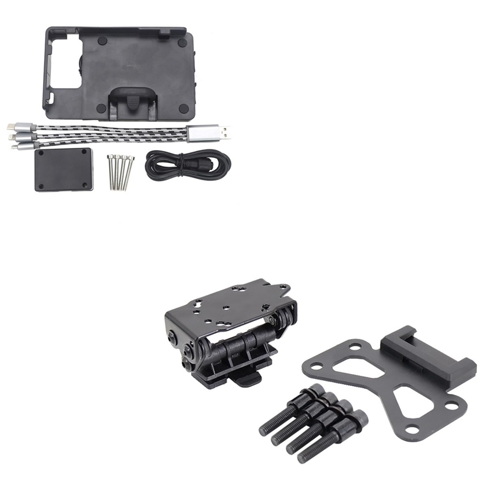 Porta Movil Moto Soporte para teléfono con carga USB navegador GPS de motocicleta para F650GS, F700GS, F800GS y F 800 GS Portamoviles Moto(B and C)