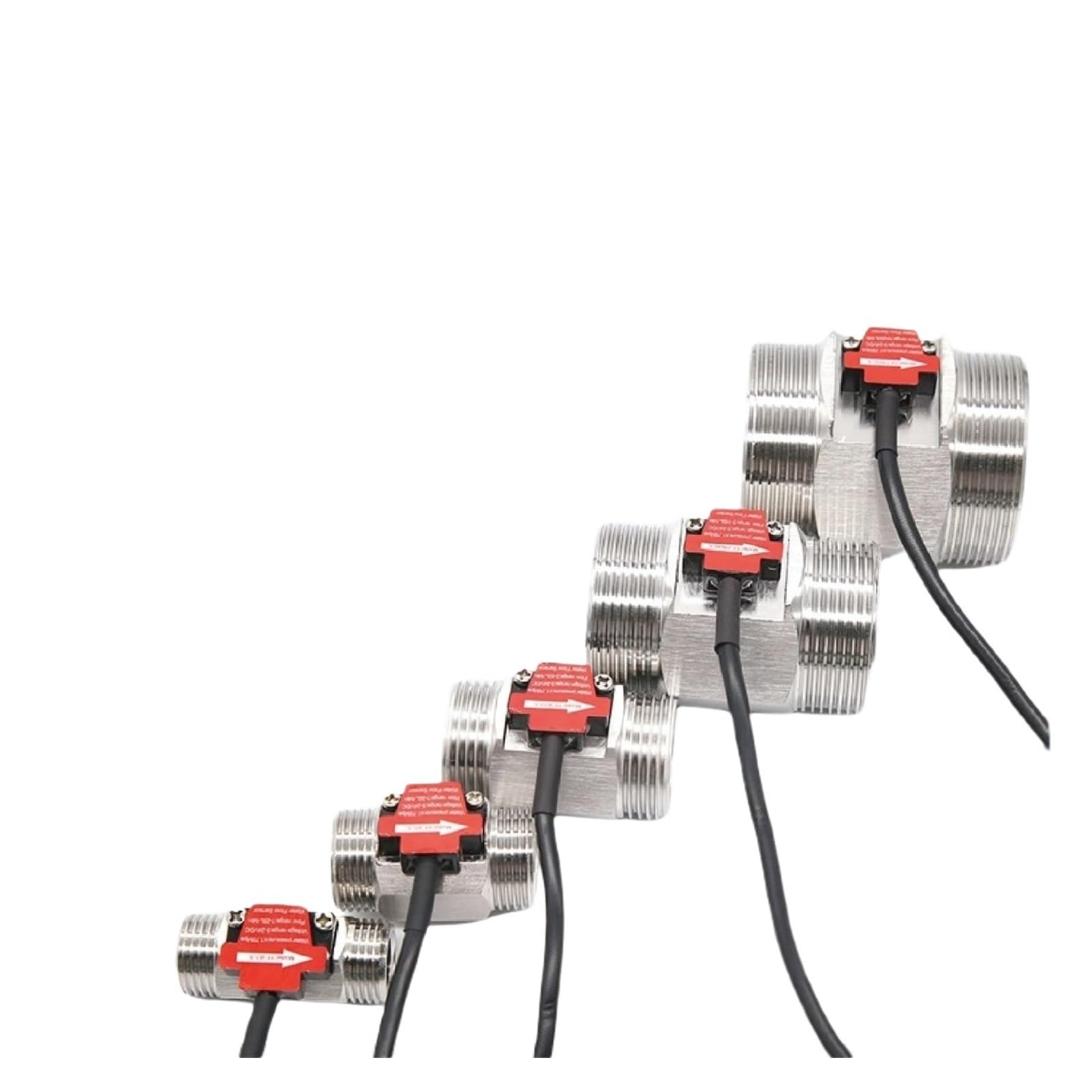 JJKKOZVQF 1PCS Flow Meter Water Liquid Inline Flow Sensor G1 G3/4 G1/2(YF-B10-S 1inch)