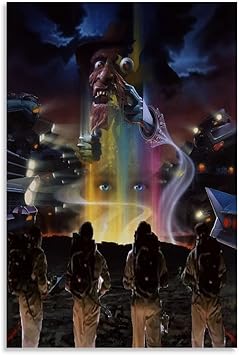 Póster de terror de pesadilla en Elm Street – Póster de arte de pared y decoración moderna de dormitorio familiar, 20 x 30 cm