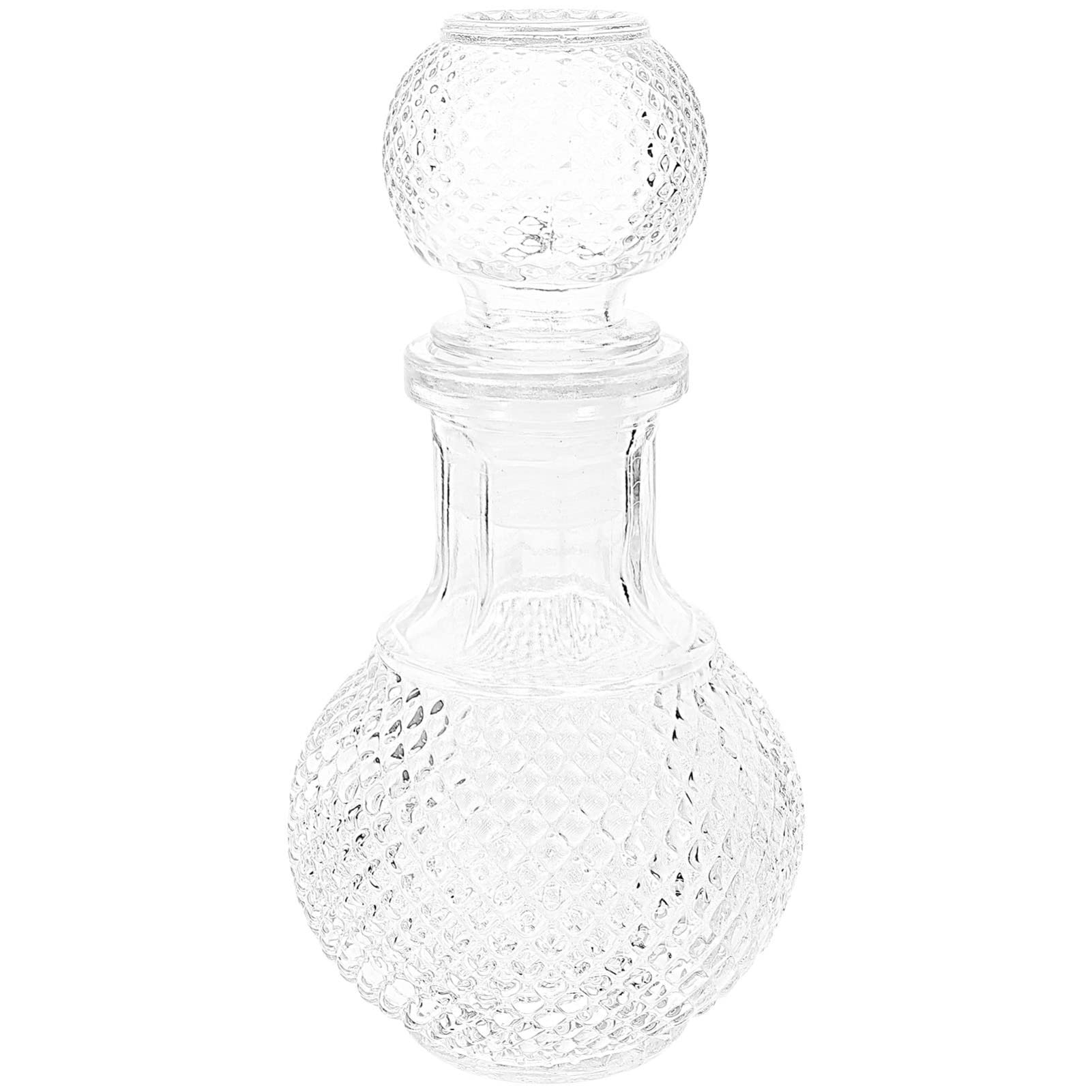 Housoutil Decanter with Stopper Crystal Glass Whiskey Wine Decanter Vodka Bourbon Decanter Bottle for Home Bar Party Decor
