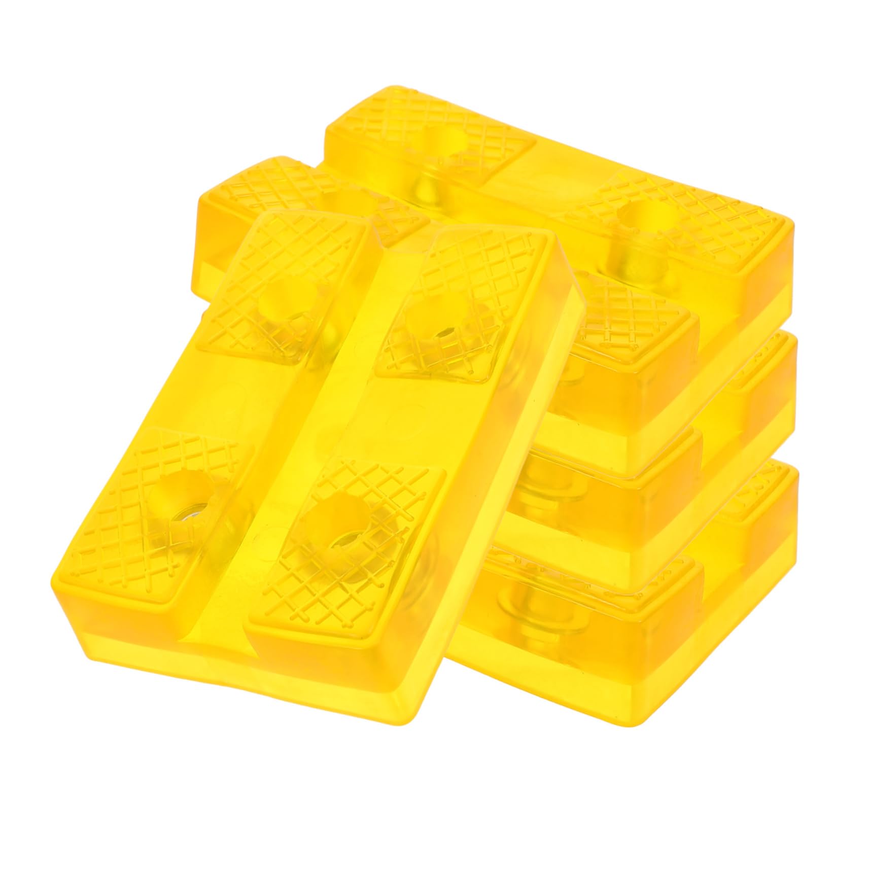 BELLIFFY 4pcs Jack Pad Square Pinch Weld Jack Pad Universal Floor Rubber for Vehicle Lifts Rv