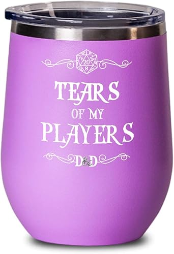 Miniatura 5 de Taza de vino de Dungeons and Dragons para novio, Dungeon Master, regalo para hombres, taza de té de lágrimas de mis jugadores, regalo divertido para