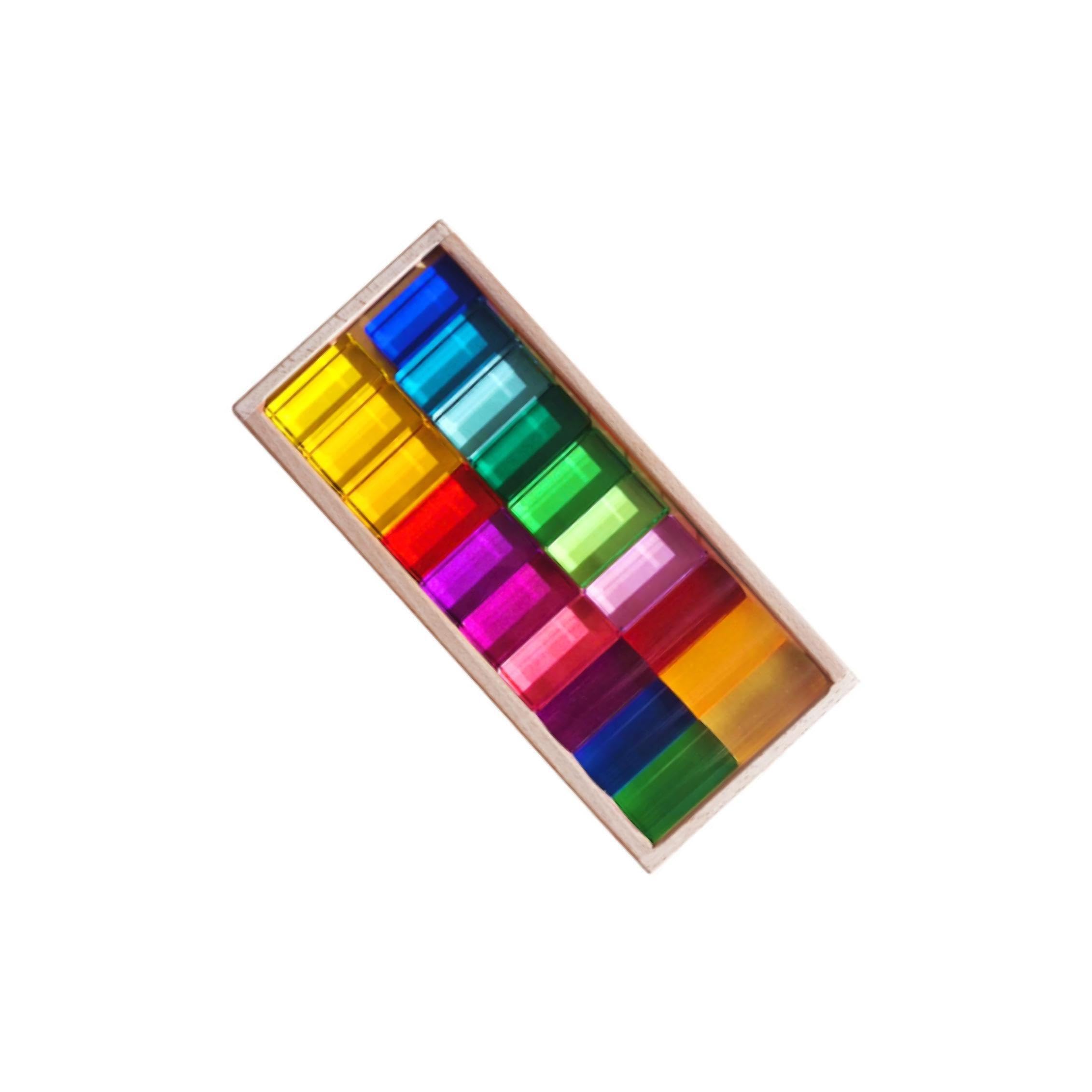 Set di blocchi da costruzione per bambini, blocchi da costruzione dai colori vivaci, gioco di impilamento arcobaleno, coinvolge i bambini per ore di divertimento, Stile A