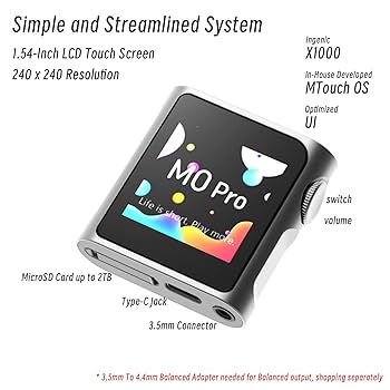 Amazon.com: SHANLING M0 Pro Portable MP3 Player, Hi-Res