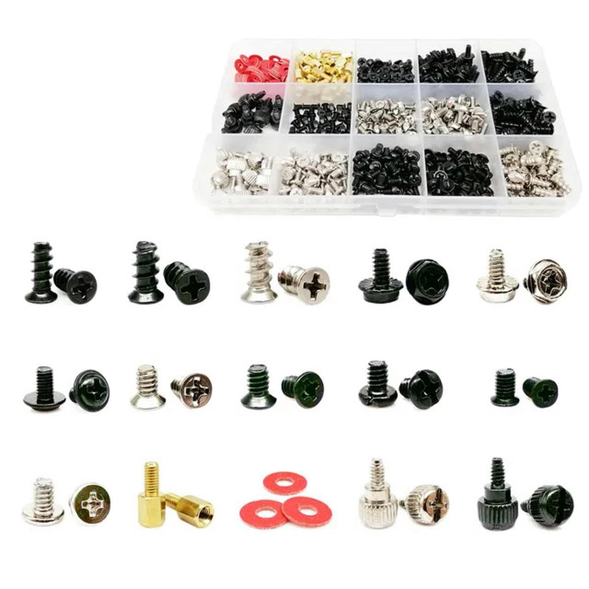 305/780 Stück Computer-PC-Gehäuse, Festplattenlaufwerk, Lüfter, Motherboard, Netzteil, Server, Montage, Reparatur, Handschraube, Bolzen, Abstandshalter-Set, Kit-Set B, 780 Stück
