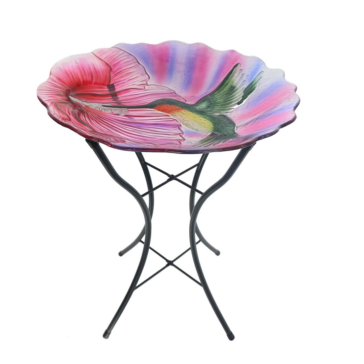 Briarwood Lane Hummingbird Glass Birdbath