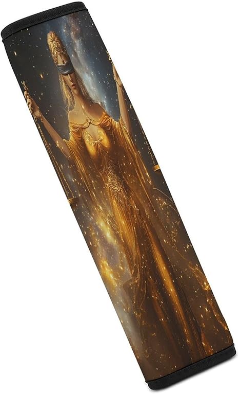 Zodiac Sign Women Car Seat Strap Covers Soft Seat Strap Shoulder Pads Seatbelt Covers for All Car Seats 1PCS