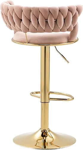 Miniatura 22 de Taburetes de bar modernos con respaldo, juego de 1 taburetes de bar de altura de mostrador para cocina, sillas para barra de cocina, silla de bar de