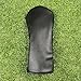 Shinsto Simple Style Golf Club Headcovers - PU Blank Solid Color (Green/White/Black) for 1-3-5-UT Woods Black Driver Driver