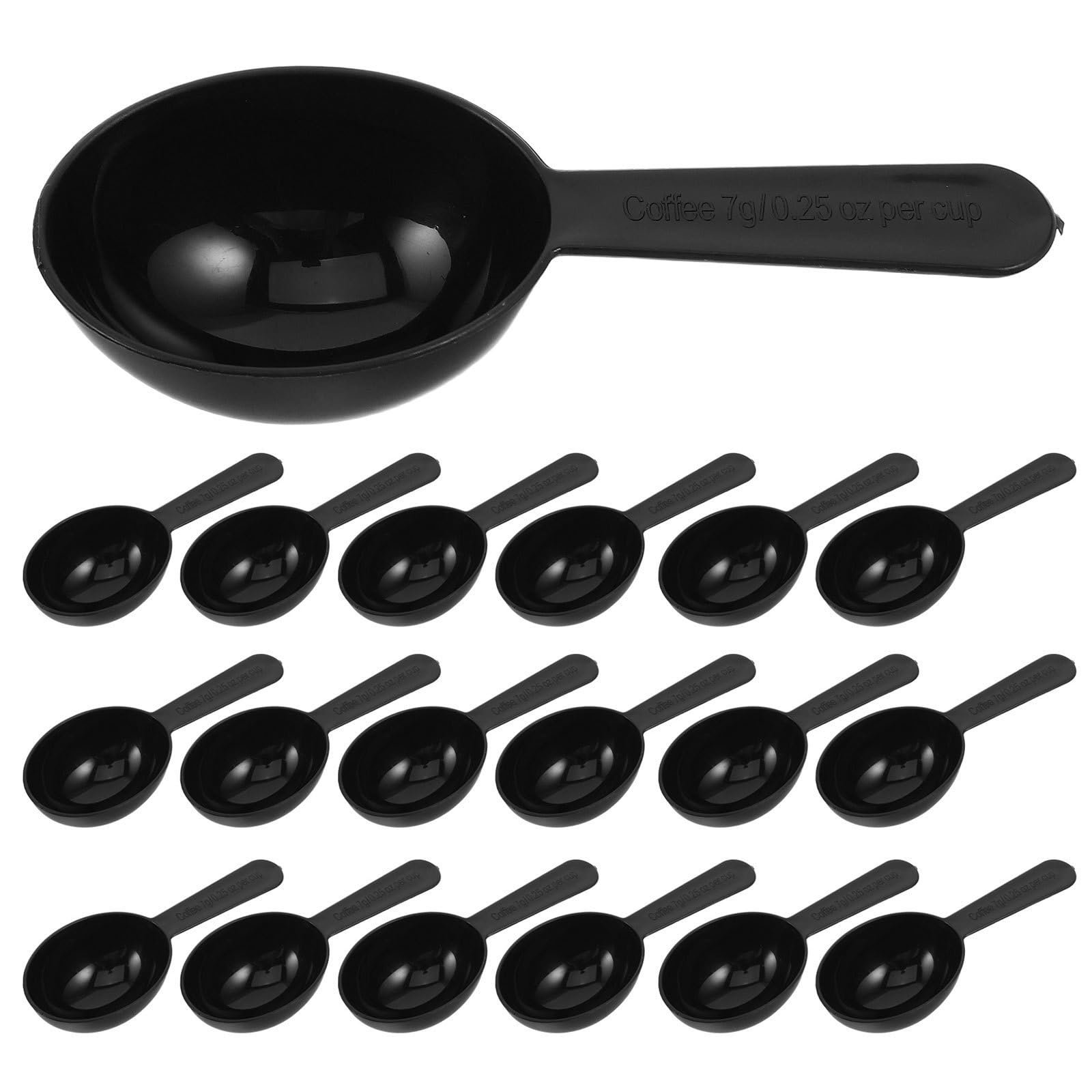 Cucharas medidoras de negro de 15 ml utensilios de cocina versátiles para cereales y repostería
