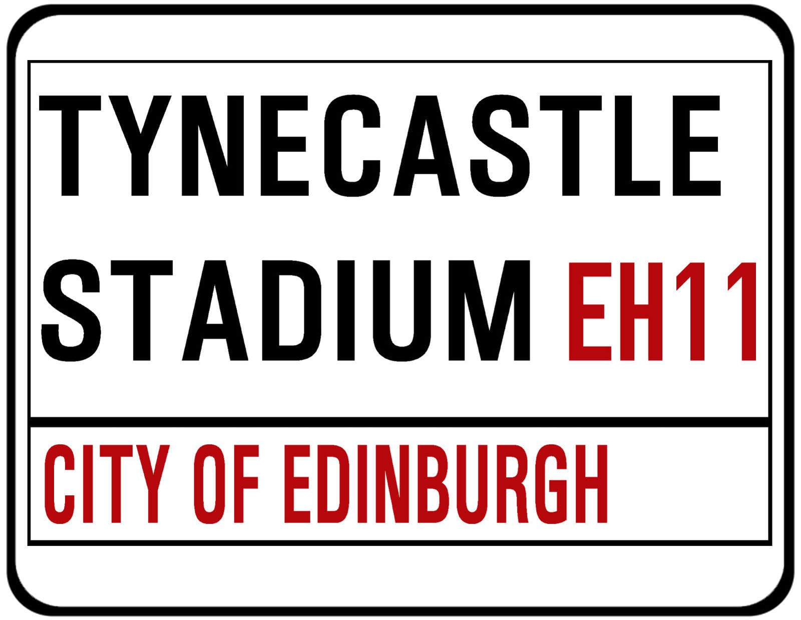 Yelaceccb New Metal Street Sign Heart Of Midlothian Fc Street Sign Tynecastle 8X12 Inches