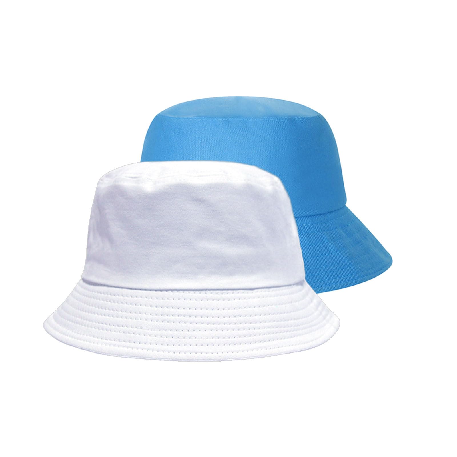 FUIPVGI 2 gorras de verano para pescador, sombrero de algodón con protección UV, sombrero de pescador, sombreros de lluvia para mujeres y hombres al aire libre