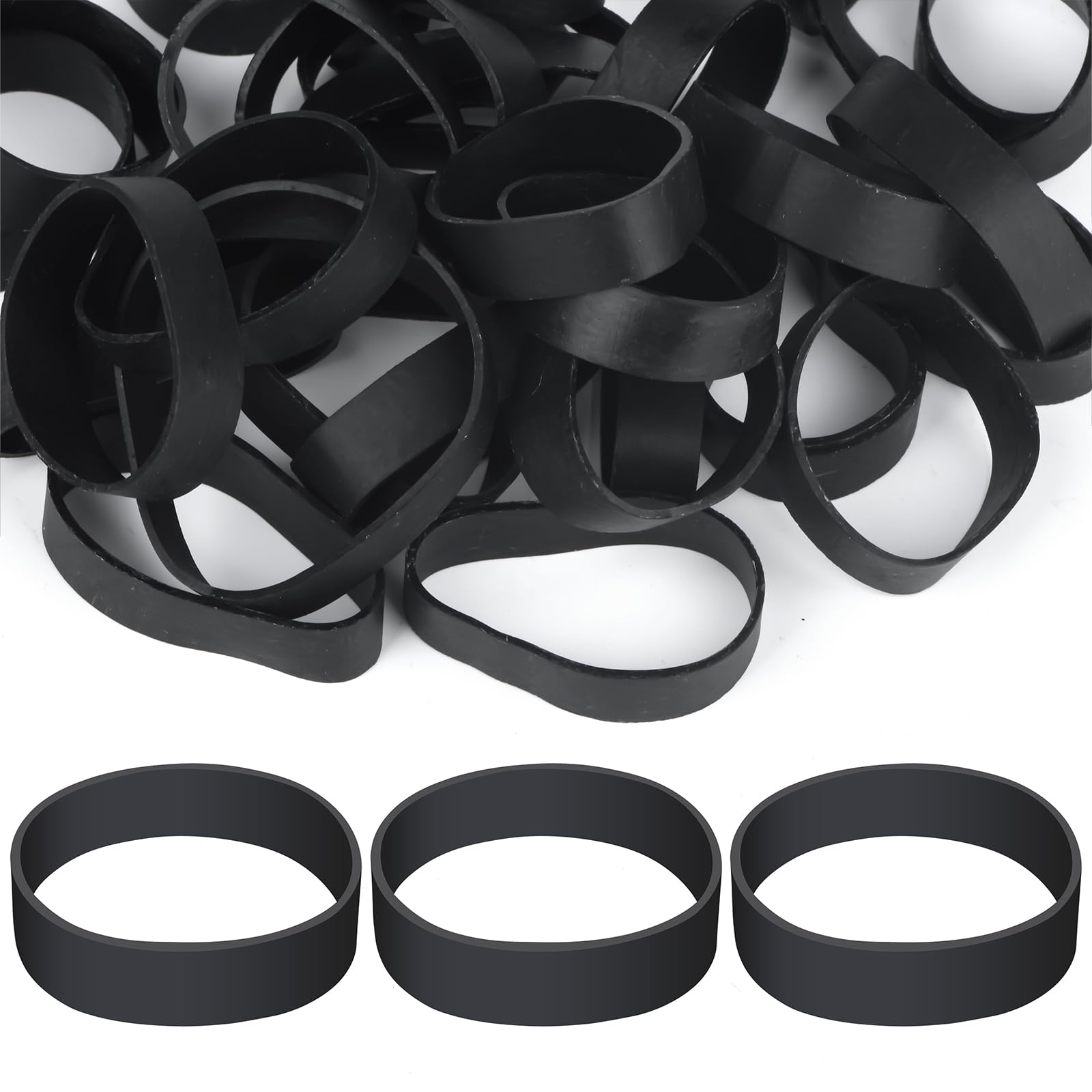 50 Pcs Tactical Rubber Bands, #82 Heavy Duty UV Heat Cold Resistant Thick Strong Elastic Large Wide Rubber Bands for Outdoor Hiking Backpacking Survival Camping Biking Fixed Item image 3