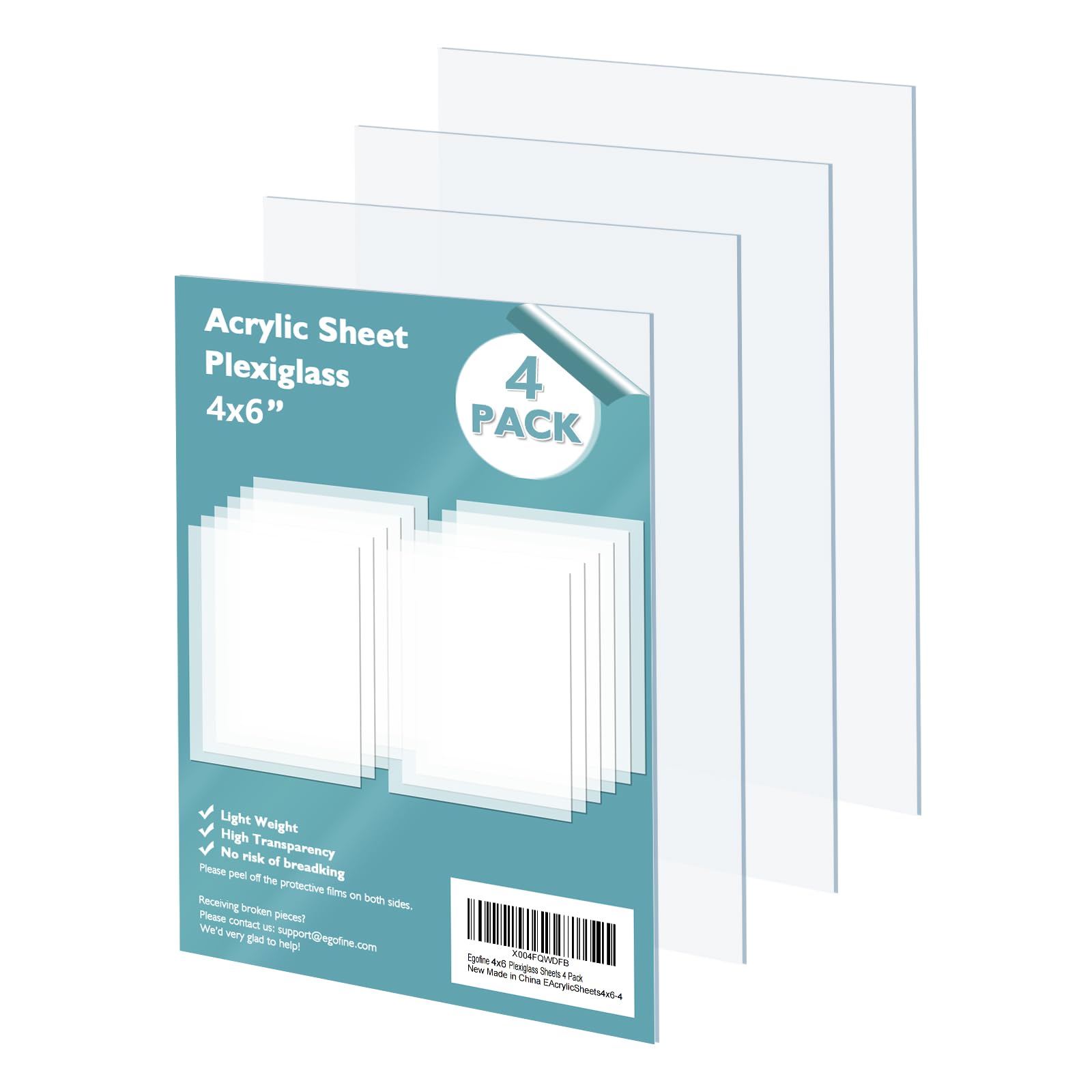 Black Plexiglass Sheets - 12 Pack for DIY Projects -19