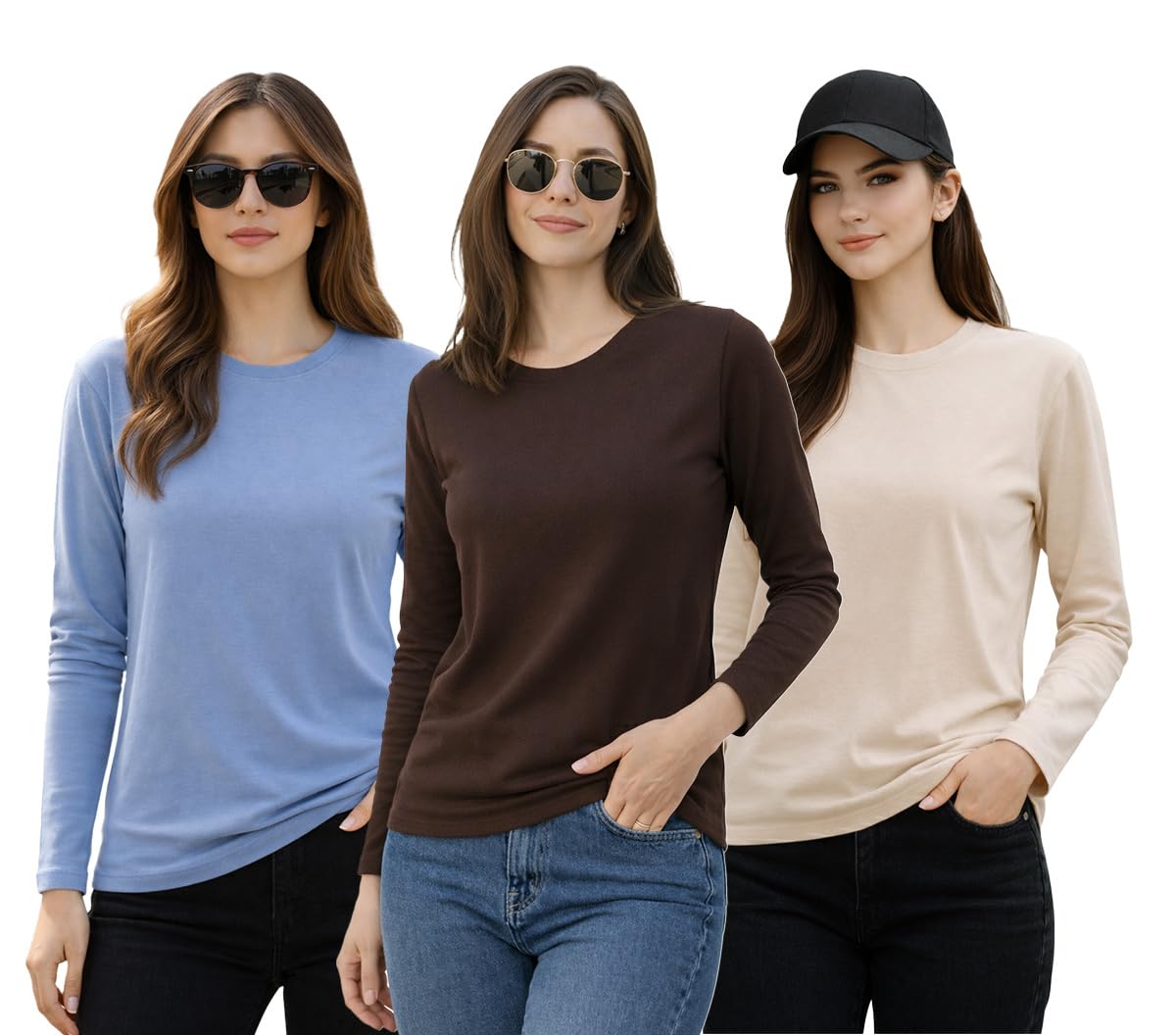 STYLENSE Women’s Regular Fit Plain T-Shirt Spun Cotton Fabric, Soft and Comfortable Everyday Wear (Pack of 3) Size Range S... - Review, Price and Buying Guide
