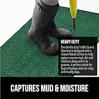 Vista 40 de Gorilla Grip - Tapete afelpado original de goma con perfil bajo, resistente, duradero, impermeable y fácil de limpiar para interior y exterior