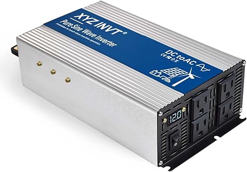 XYZ INVT - Inversor de potencia de onda sinusoidal pura, CC a CA, 1000W, 1500W, 2000W, 2500W, 3000W