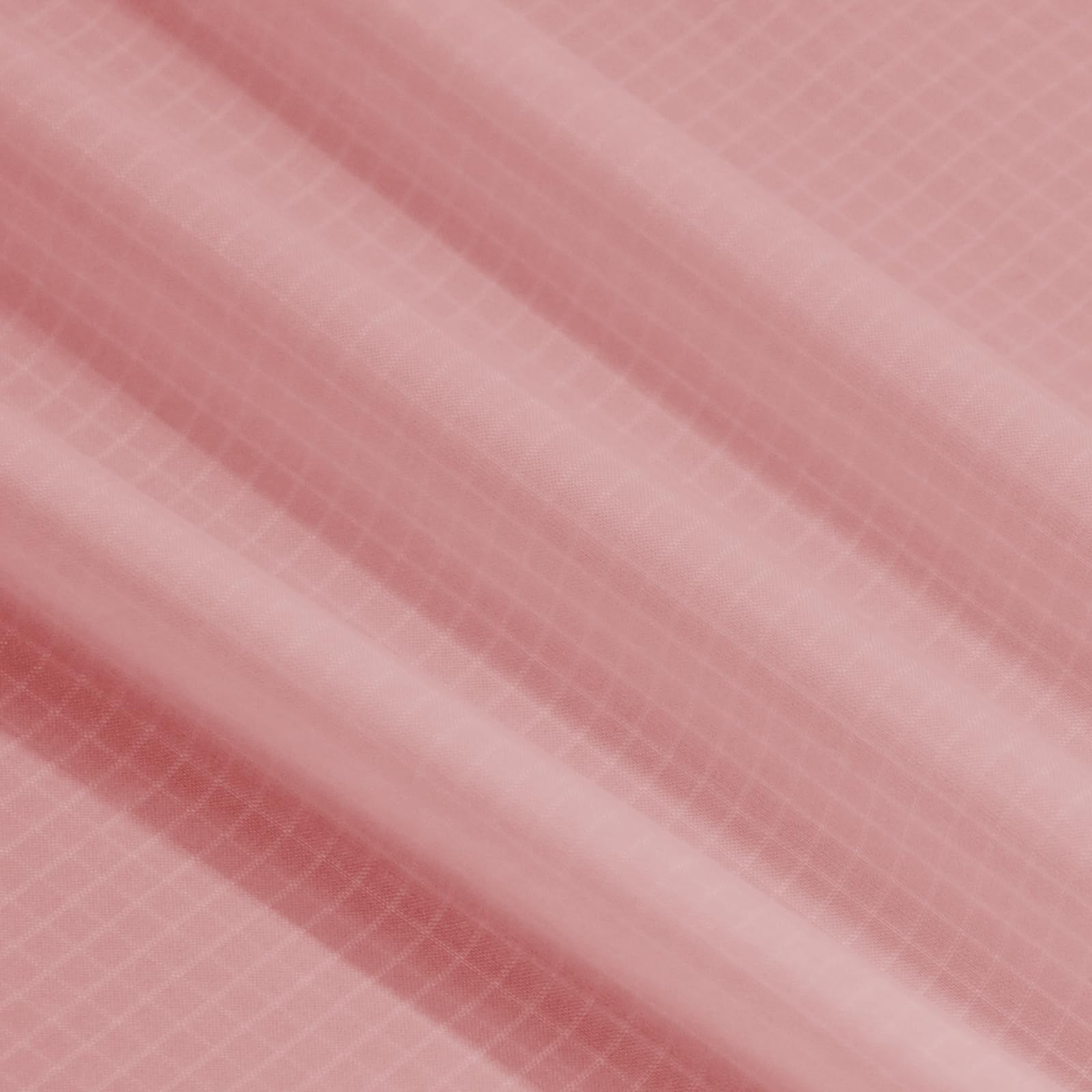 9KM DWLIFE Fabric, Baby Pink Waterproof Ripstop Nylon Fabric 40D, 60x78 Inches, Lightweight, PU Coating, Airtight Fabric for Kite, Tent, Flag, Bag,