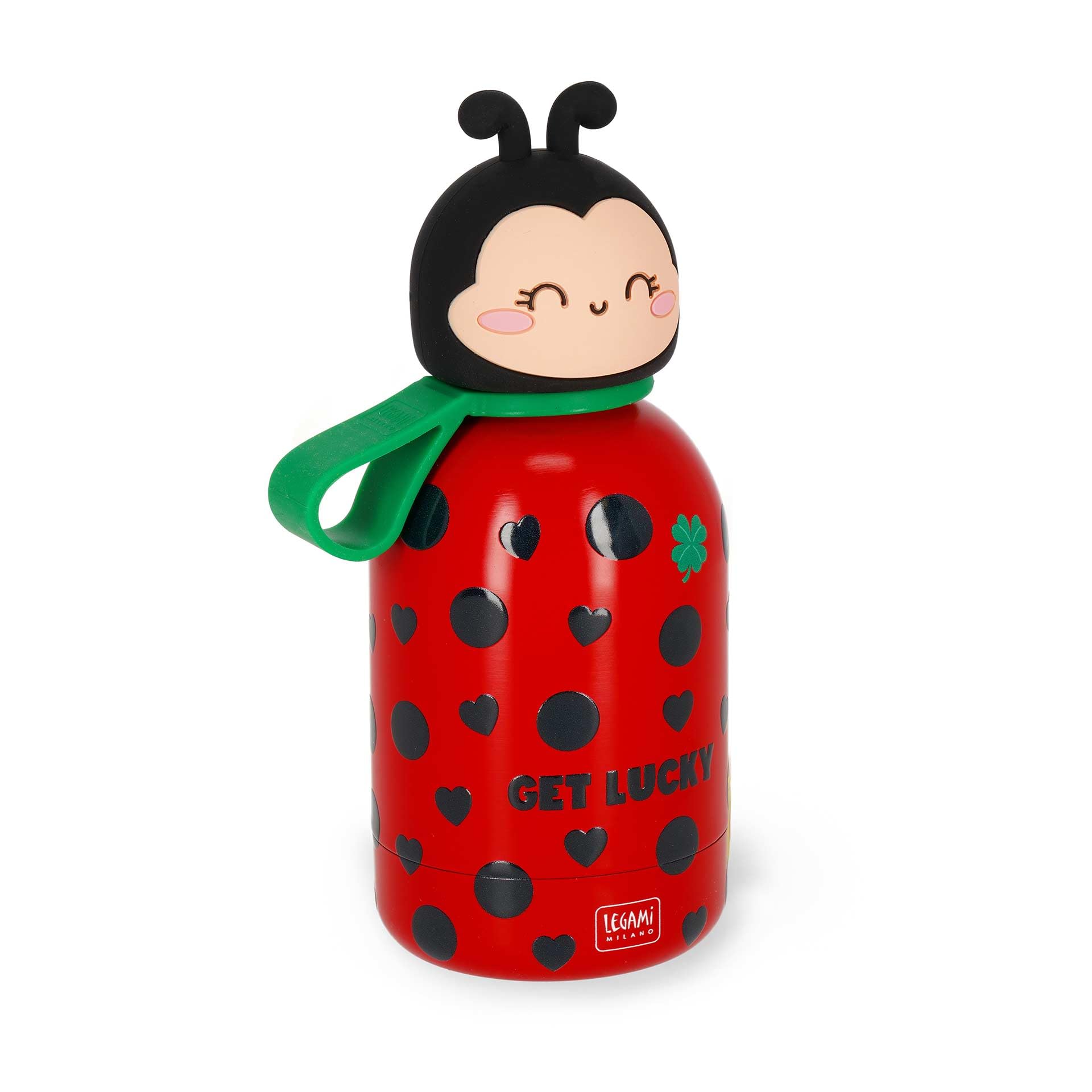 Legami - Borraccia Termica per Bambini Hot&Cold BFF, Ladybug, in Inox 18/8 a Doppio Strato con Chiusura ermetica, Conserva il Caldo per 12h e il per Freddo 24h, Capacità 310 ml - 3