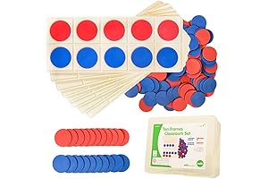 edxeducation Ten Frame Classroom Set: Math Manipulatives for Elementary Math Learning
