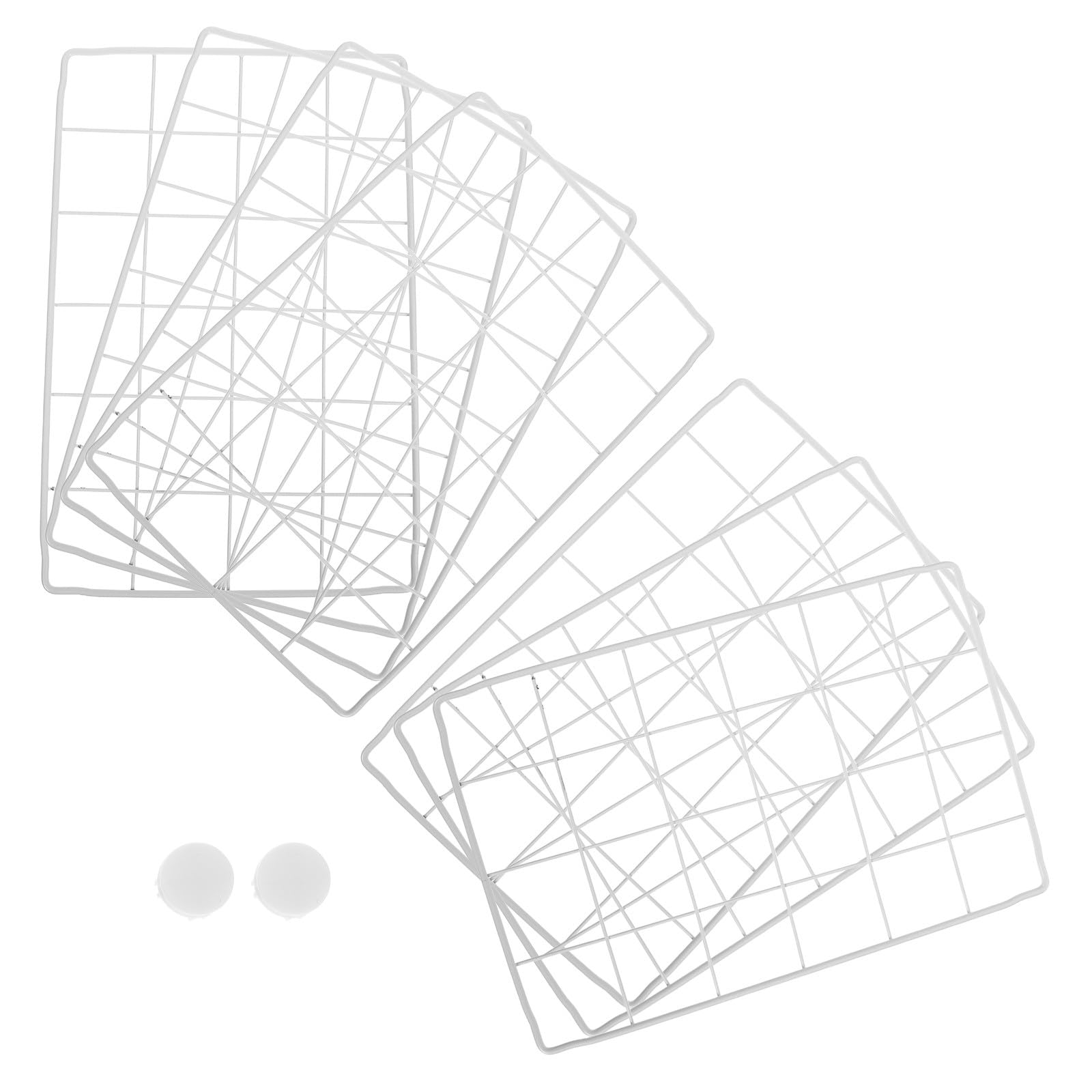 Tiefkühltruhen Organizer mit Drahtteiler aus Eisen Weiß Mesh Design Vielseitige Kühlschranktrennwand für Lebensmittel in Heimküchen und Geschäften