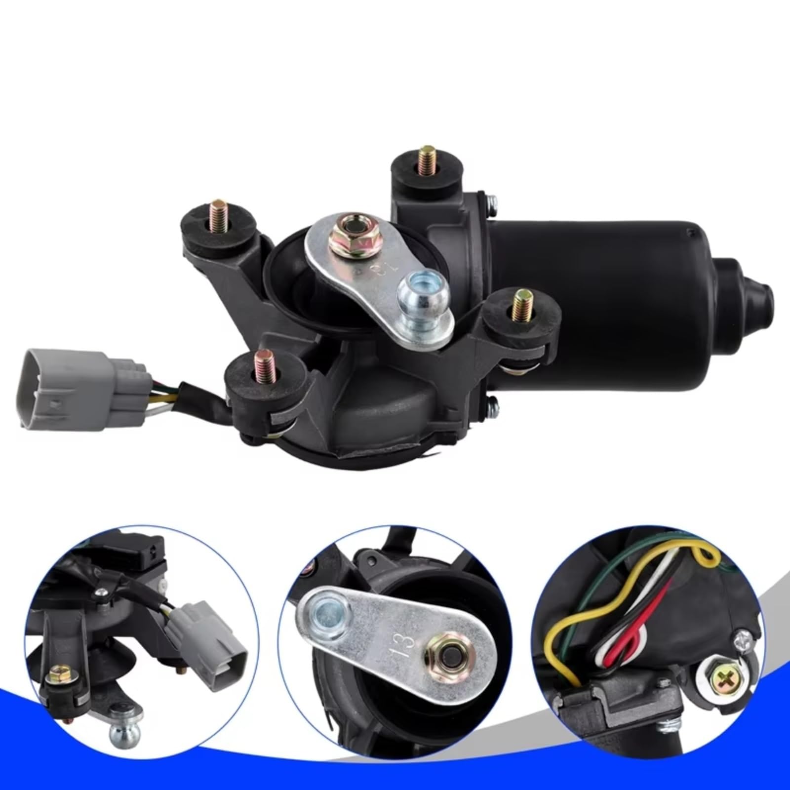 Toyota dla L dla Cruiser 1990-2006 silnik wycieraczki przedniej szyby Assy 85110-60180 8511060180 silnik wycieraczki przedniej szyby
