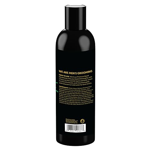 Miniatura 2 de Detroit Grooming Co. Acondicionador de barba para hombres con mantequilla de semillas de cacao de argán oi l & - suavizante, desenredante,