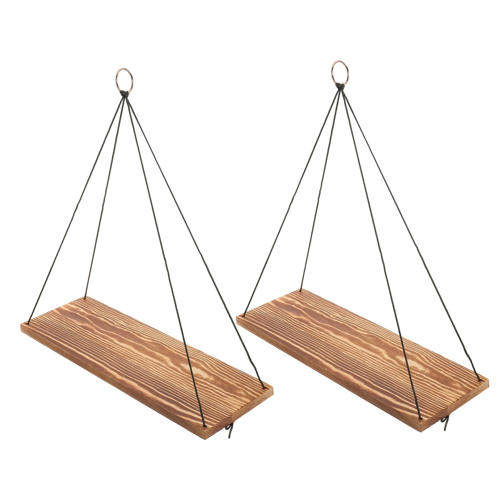 OUNONA 1Set Wall Art Hanging Rack Decorative Swing Shelves for Indoor Storage for Small Potted Plants Succulents Home Decor Versatile Wall Mounted Display