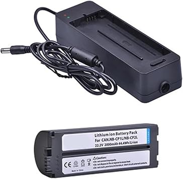 Portable Printer Battery, Compatible for Canon, NB-CP1L CP2L SELPHY CP100 CP200 CP300 CP400 CP510 CP1500Set