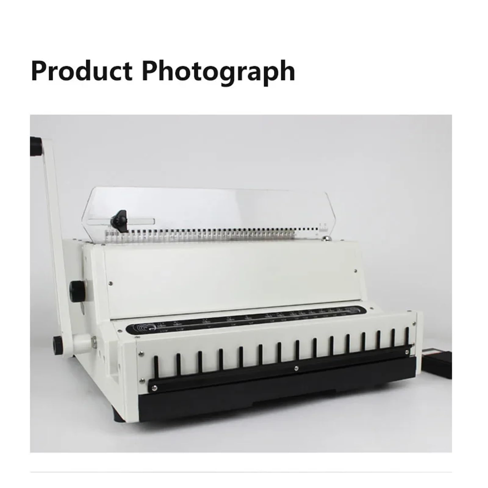 Perforatrice-relieuse Machine électrique de perforation et de reliure d'anneaux en fer Machine de reliure de calendriers de bureau Machine de poinçonnage à couteau à tirage complet Économie de main-d'