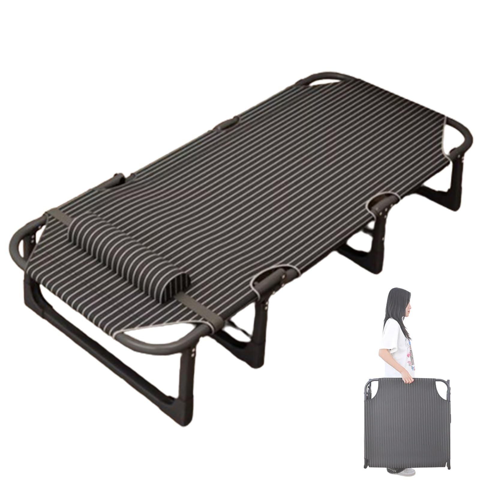 Lit de camping portable pour adulte idéal pour le bureau les vacances et les voyages