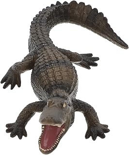 BESPORTBLE 2 Peças Modelo De Crocodilo Simulado Crianças Brinquedos De Carro Decorações De Carro Vida Selvagem Crocodilo Realista Brinquedo Jurássico Vida Selvagem Estatueta Brinquedo De