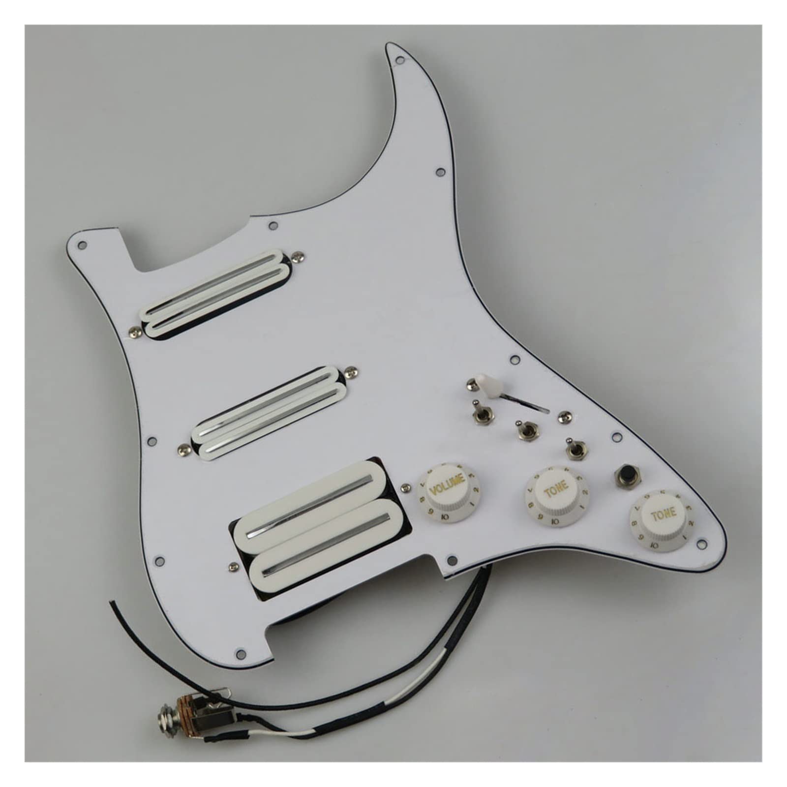 Pastillas De Guitarra Golpeador Precableado Pastillas Humbucker Golpeador Cargado Corte Único Con Juego Completo De Perillas Piezas de Repuesto de Guitarra