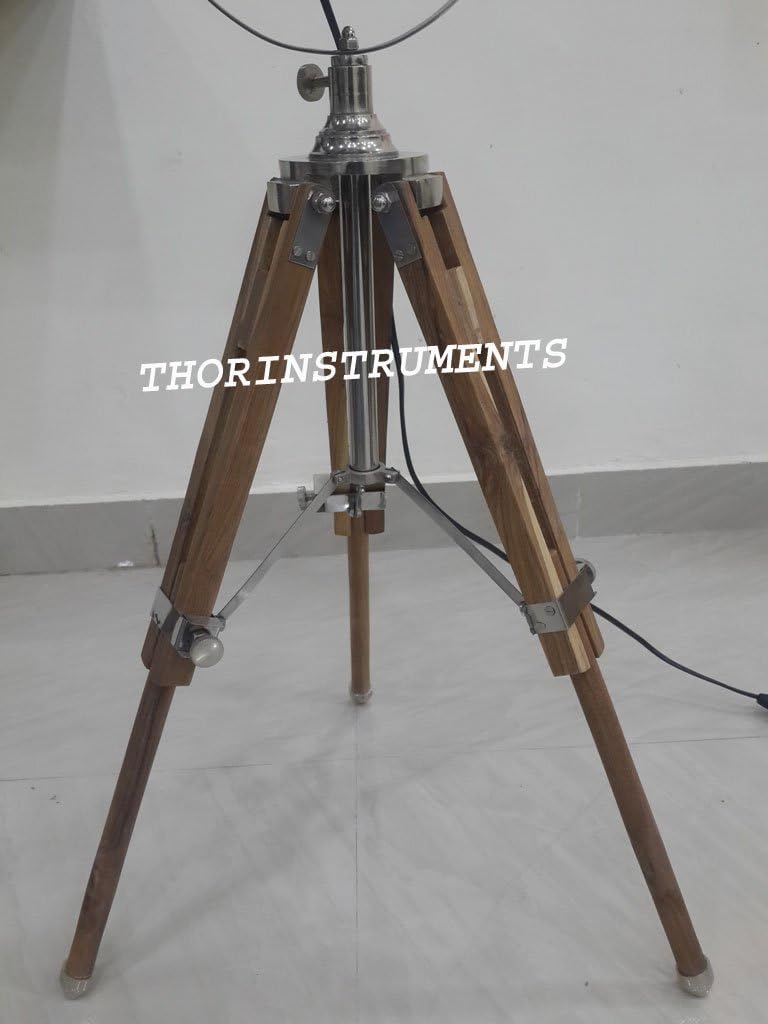 THOR INSTRUMENTS Classic Vintage Tripod Table Lamp Nautical Seachlight Living Home Rustic Vintage Home Decor Gifts image 3