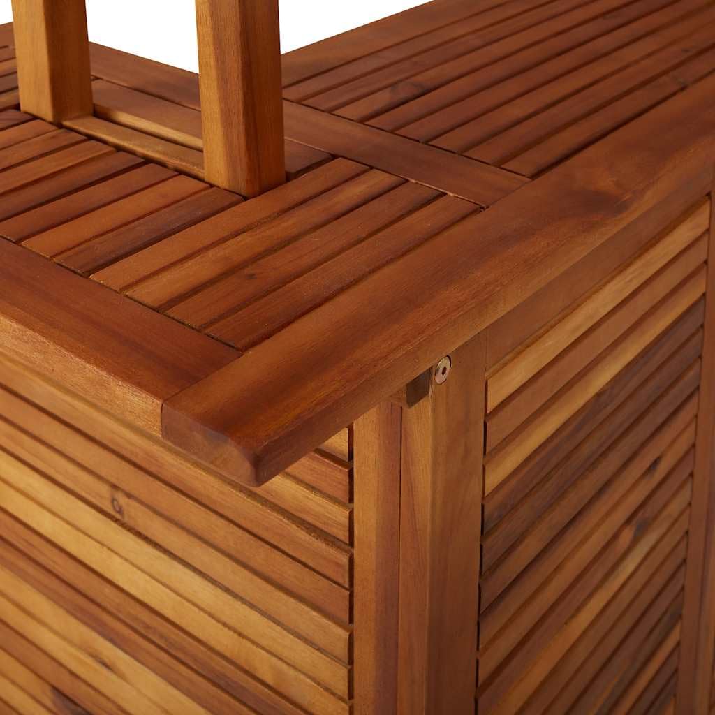 vidaXL Mesa de Bar Jardín con Tejado Madera Acacia Mobiliario Decoración Diseño Elegante Moderna Robusta Duradera Estable Práctica Útil 113x106x217cm