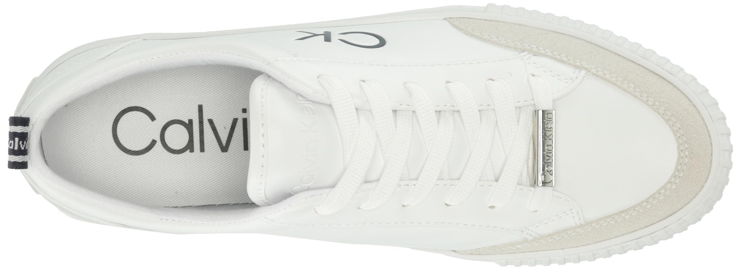 Calvin Klein Mujer 84 Zapatillas, Blanco 141, 37.5 EU