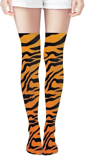 Womens Funny Over the Knee High Socks Long Stockings Soft Warm Boot Stockings Thigh High Socks