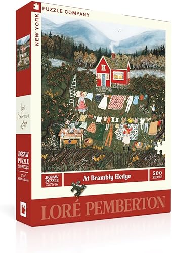 New York Puzzle Company - Loré Pemberton at Brambly Hedge - Rompecabezas de 500 piezas para noches de juego familiares por Loré Pemberton En Brambly