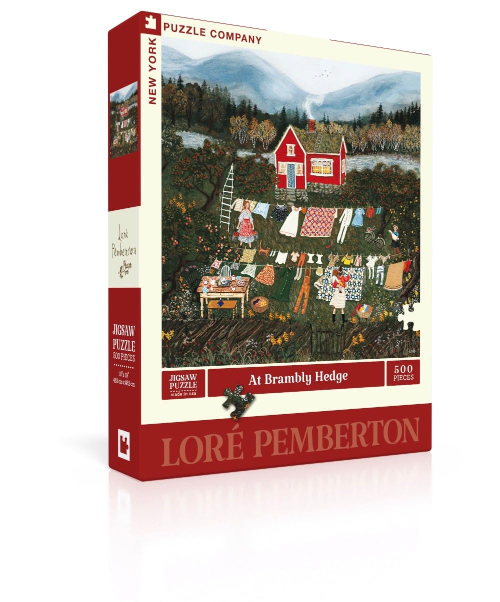 Loré Pemberton At Brambly Hedge - 500 Piece Jigsaw Puzzle for Family Game Nights by Loré Pemberton