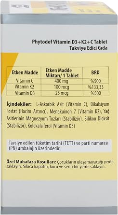 D3 + K2 + C - 60 Tablet