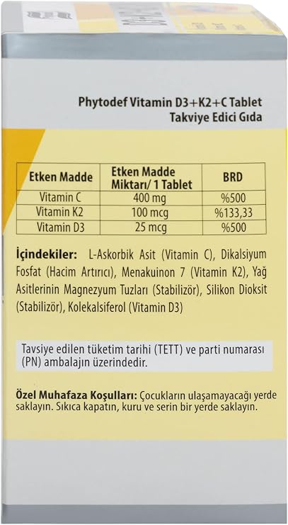 D3 + K2 + C - 60 Tablet