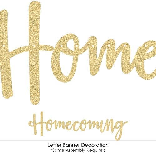 Miniatura 5 de Big Dot of Happiness Hoco Dance - Decoración de pancarta de regreso a casa, 36 recortes de pancartas y letras de pancarta de regreso a casa con