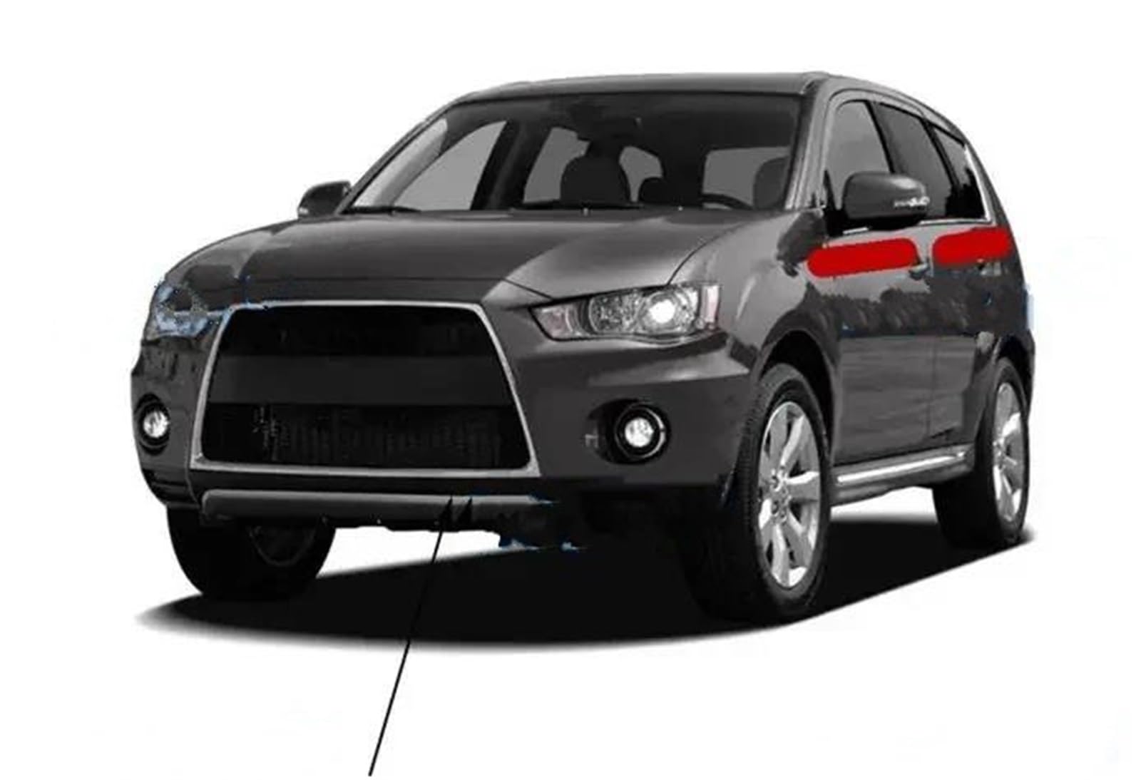 Junta de Goma Goma Vidrio Para Ventana Cromada Exterior Para Outlander 2007-2012 CW 5727A107 Tira Protectora Para La Intemperie Para Peugeot 4007 Junta Goma Puerta