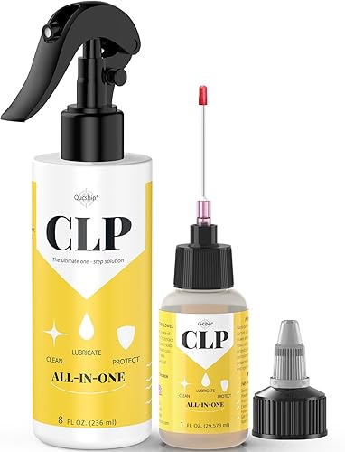 Miniatura 6 de Aceite de pistola de 8 onzas y 1 onza lubricante para pistola engrasadora, kit de limpieza multiusos para pistola protectora, limpiador y lubricante