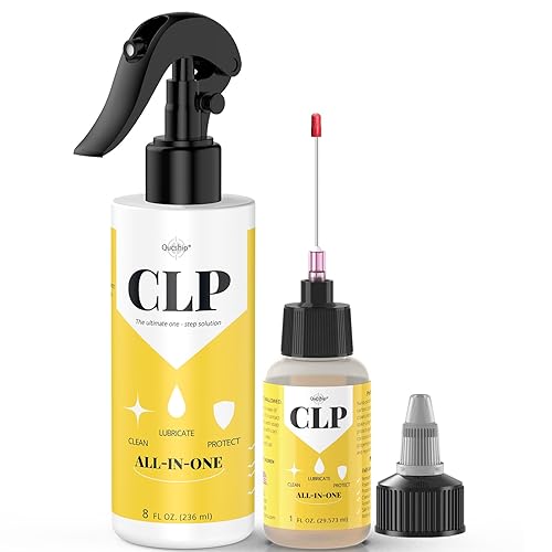 Miniatura 6 de Qucship - Pistola de aceite de pistola de 8 onzas y aceite de aguja de 1 onza protector de kit de limpieza de pistola multiusos limpiador y