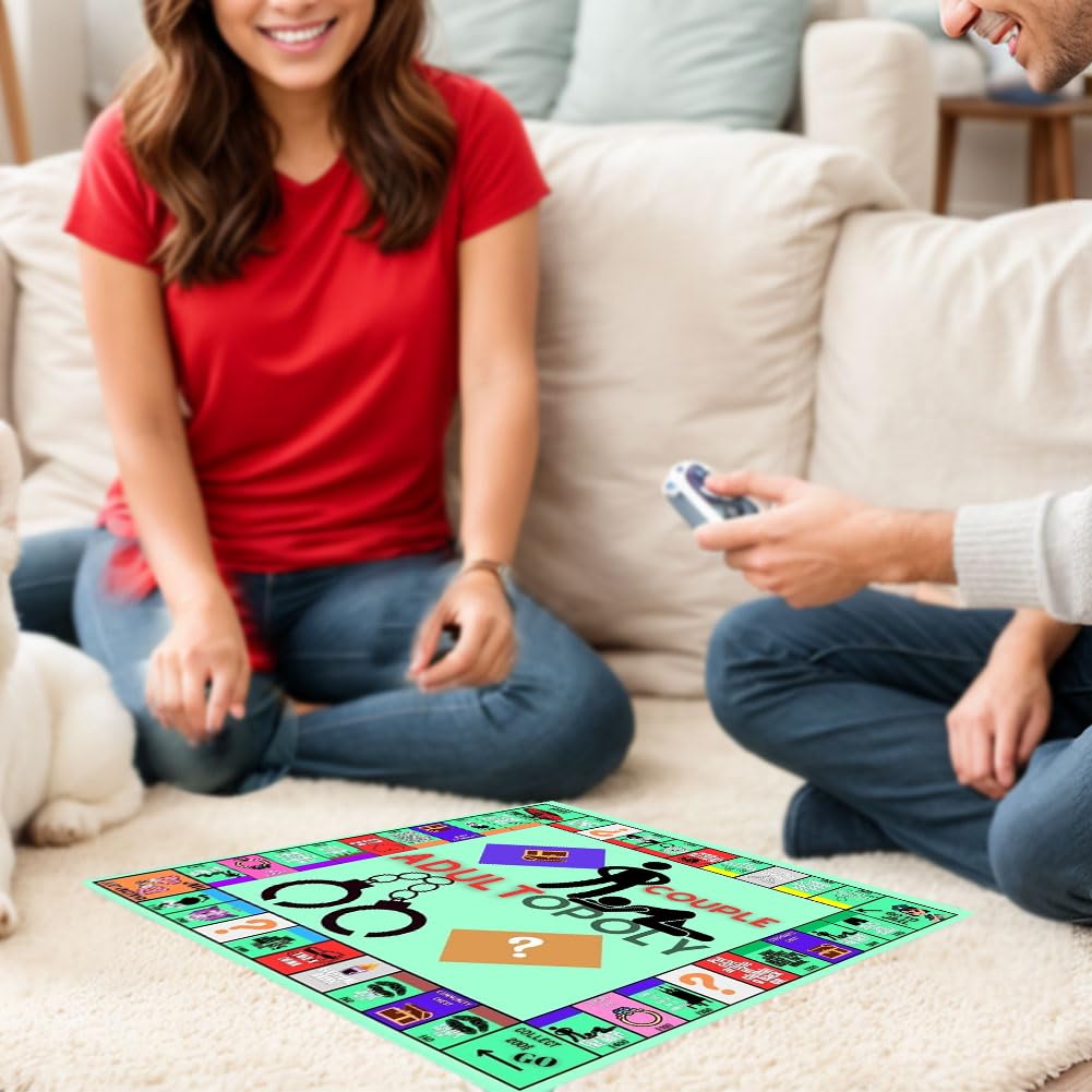 Pareja Adulto-Opoly Juego de Mesa Cita Noche Ideas Intimidad Baraja Cartas Relación Juego de Cartas para Parejas
