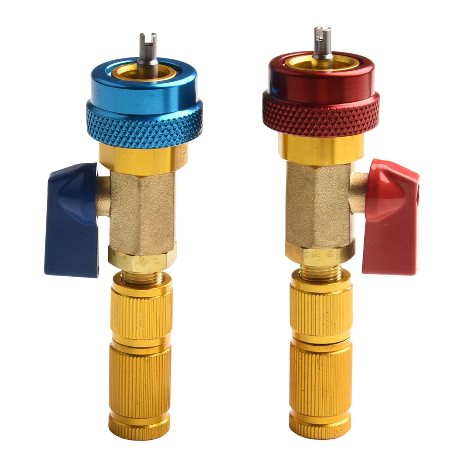 R134A - Kit di rimozione del nucleo della valvola, in ottone, per R1234Yf, regolabile 113,9 mm, confezione da 2 per riparazione di aria condizionata dell'auto